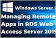 RDS Published Apps are not launching from Windows Server